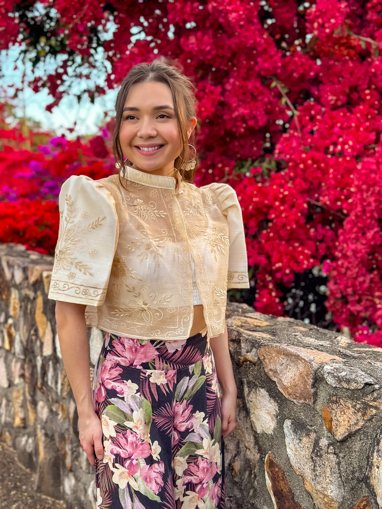 'Mutya' Filipiniana Bolero (Cream) - Image 15