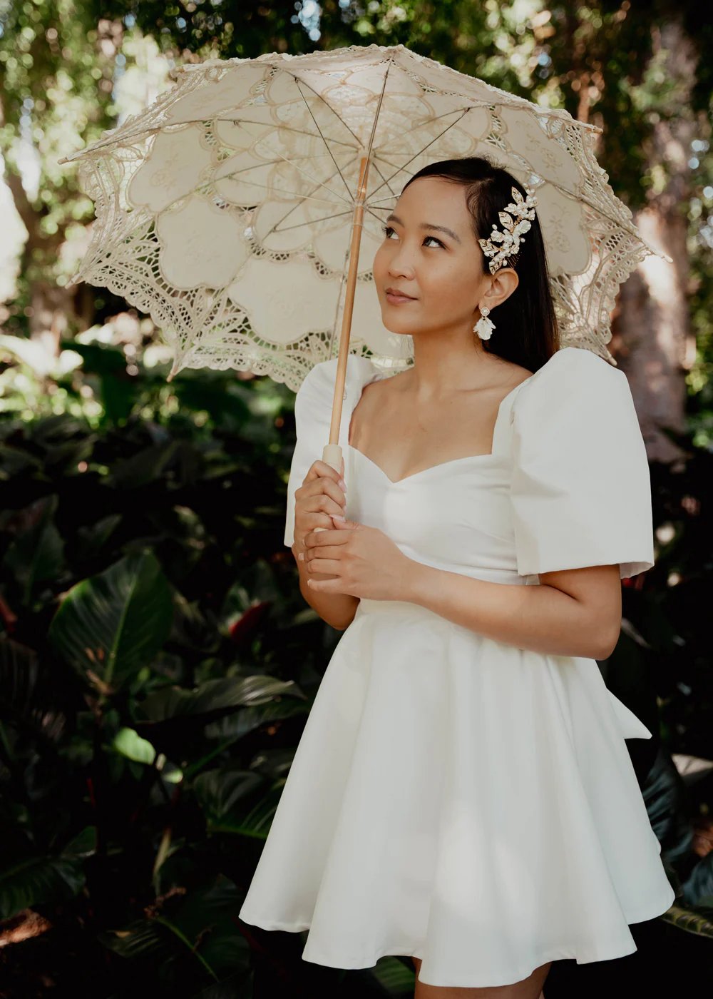'Payong' Lace Parasol (Cream Beige) - Image 8